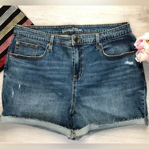 Universal Thread Distressed Denim Shortie Shorts